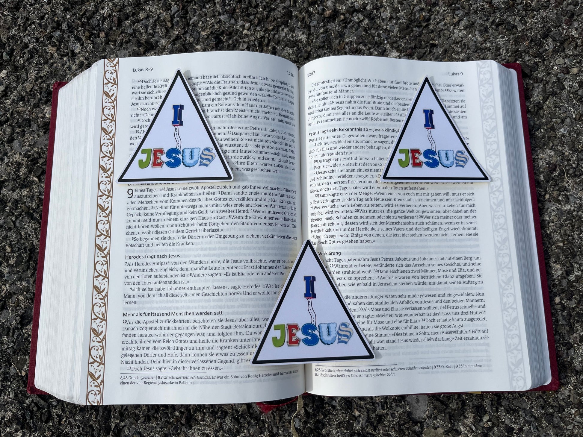 I follow Jesus Sticker (retro)