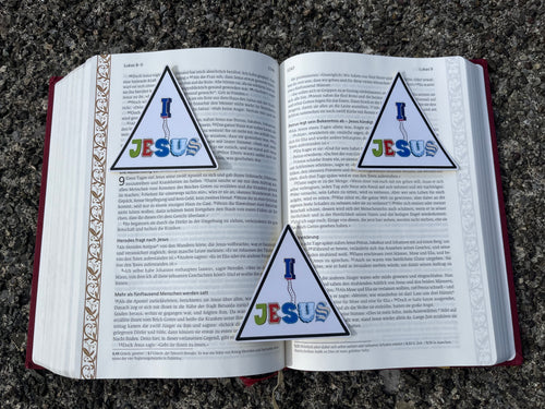 I follow Jesus Sticker (retro)