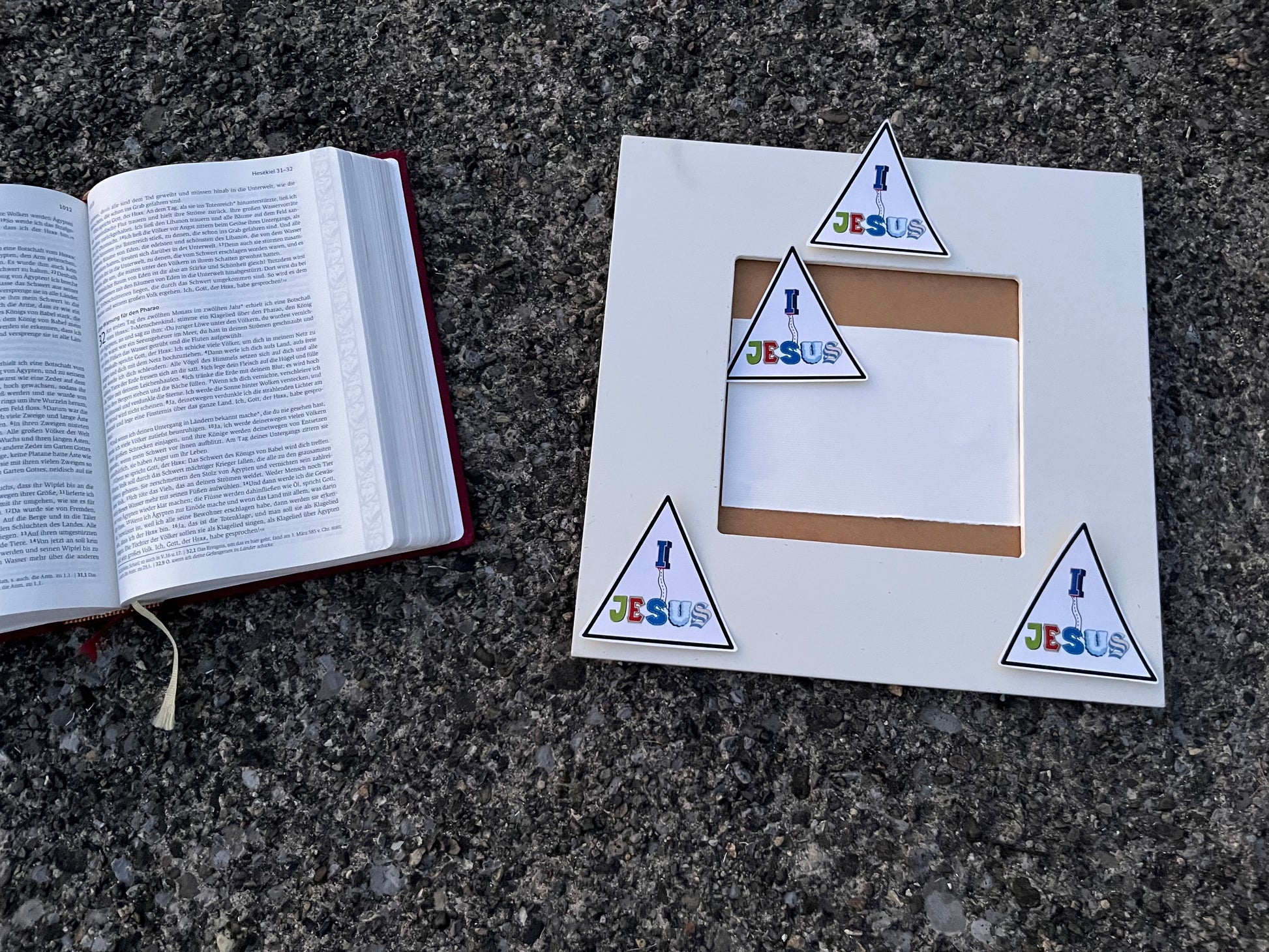 I follow Jesus Sticker (retro)