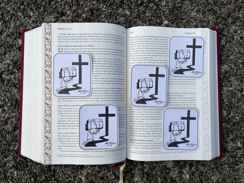 Come to Jesus to find rest Sticker; Matthew 11:28