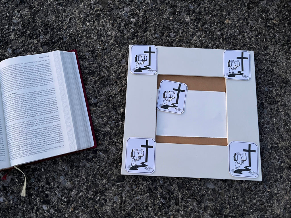 Come to Jesus to find rest Sticker; Matthew 11:28