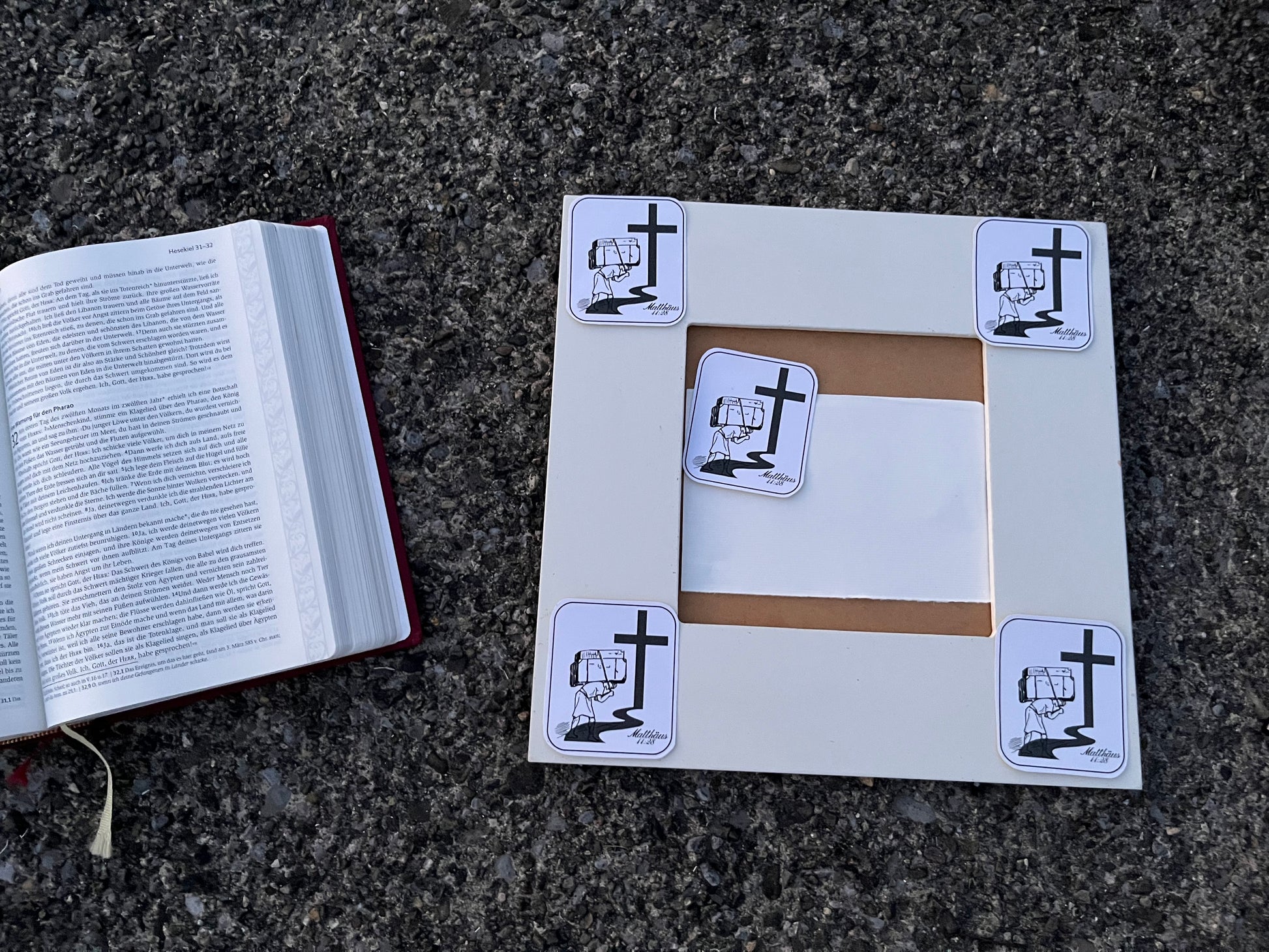 Come to Jesus to find rest Sticker; Matthew 11:28