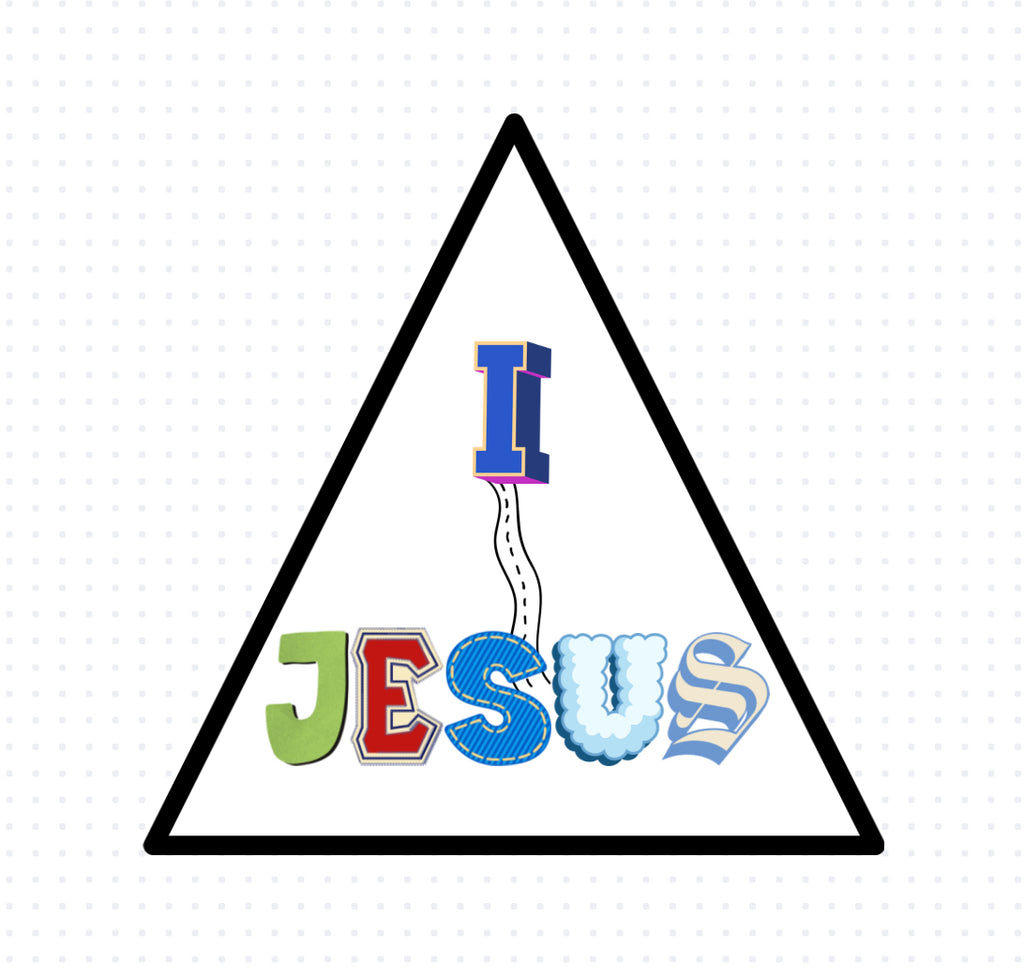 I follow Jesus Sticker (retro)