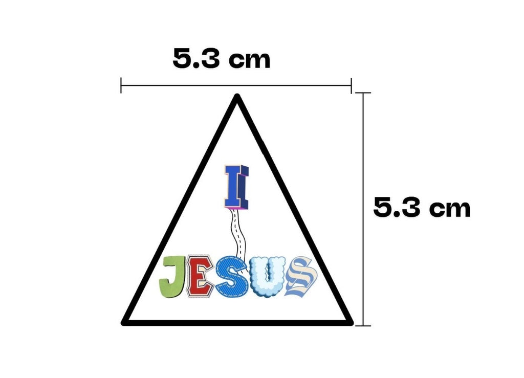 I follow Jesus Sticker (retro)