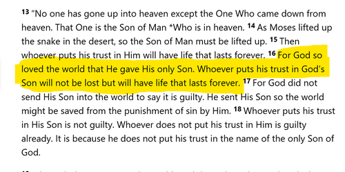 Cloud with John 3:16 green